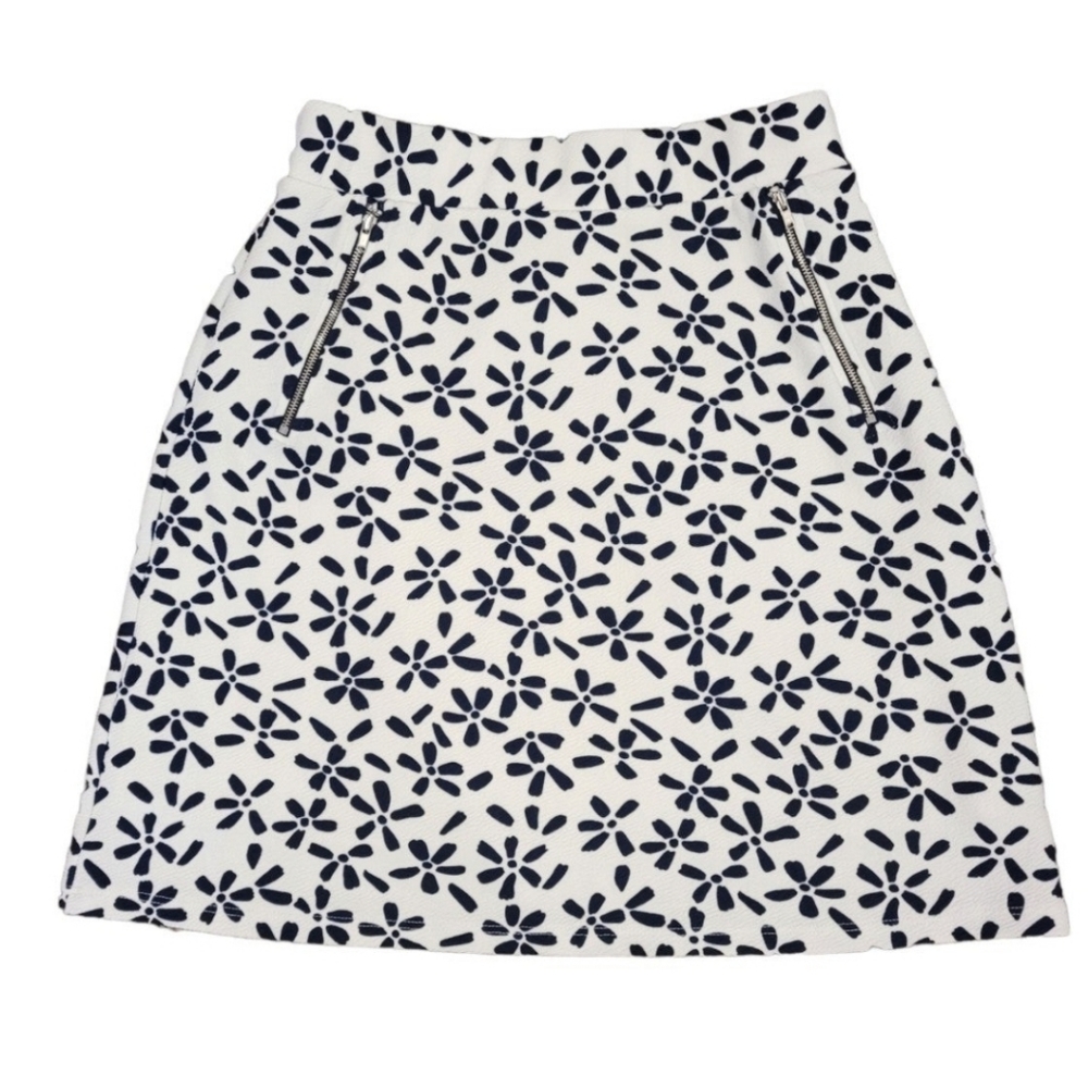 Les Lis Skirt Size Small Floral Flower Women's Feminine White Cute Outfit